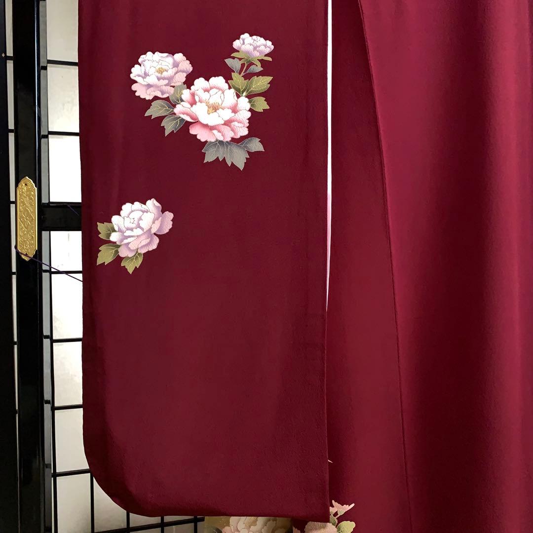 り*い様 【大特価】振袖　6点セット　牡丹柄　友禅　身丈164cm 金糸刺繍　あ