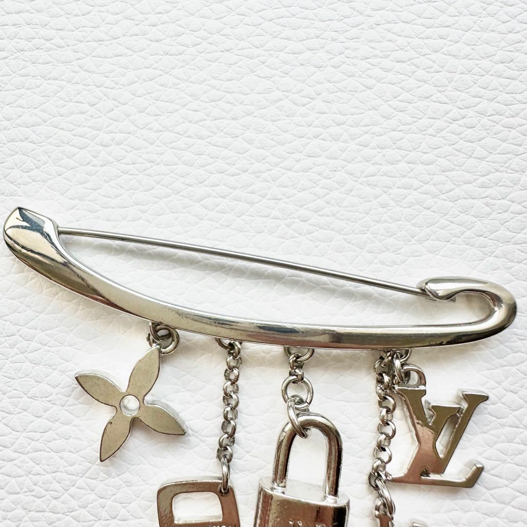 美品✨ルイヴィトン ブロッシュ エバングル ヌリス ピン ブローチ シルバー