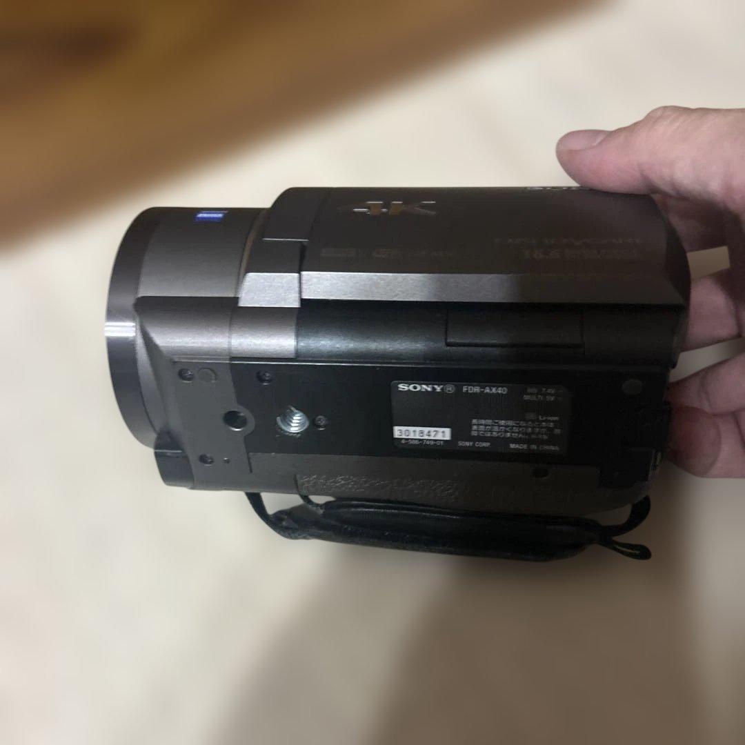 SONY ビデオカメラ FDR-AX40 4K 64GB 光学20倍　美品