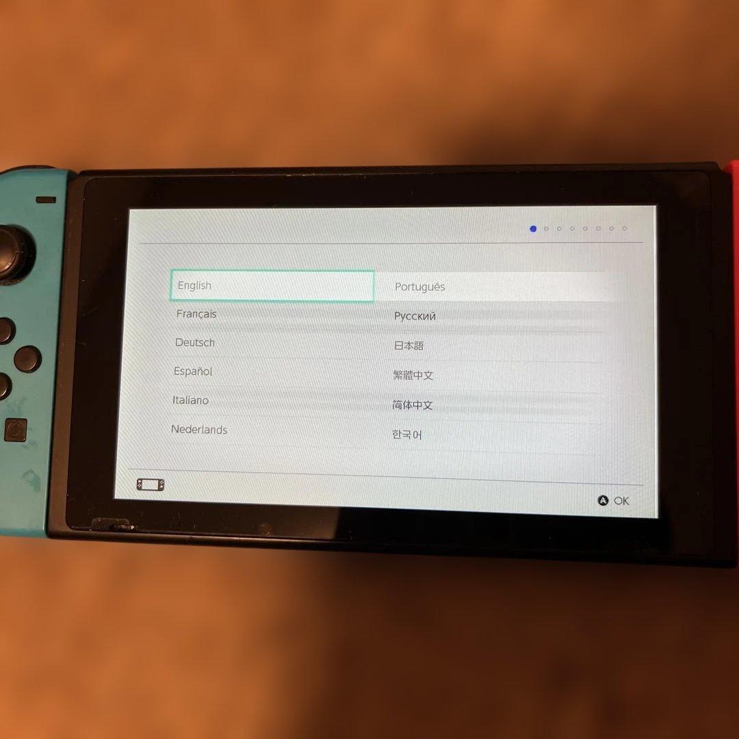 (ジャンク品)Nintendo Switch 本体 青と赤のJoy-Con