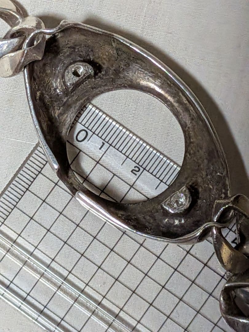 KENシルバー925 ウォッチクロス柄　ブラッケンリッチ　蓋無　可動