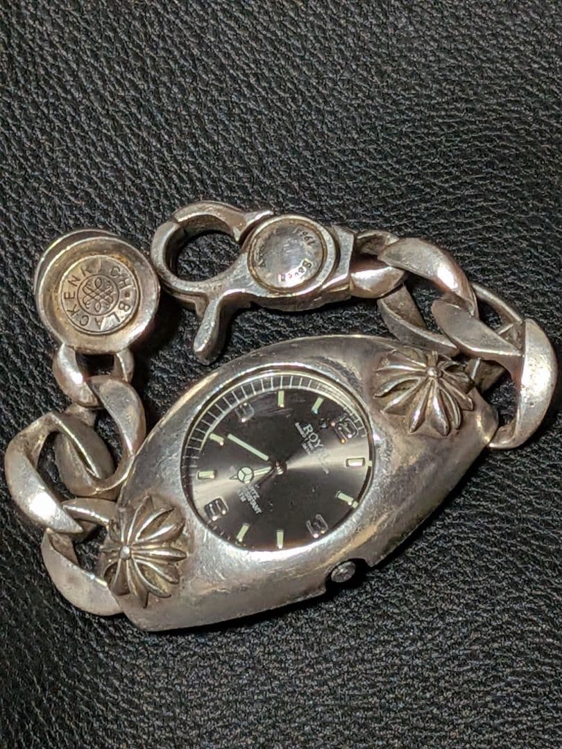 KENシルバー925 ウォッチクロス柄　ブラッケンリッチ　蓋無　可動