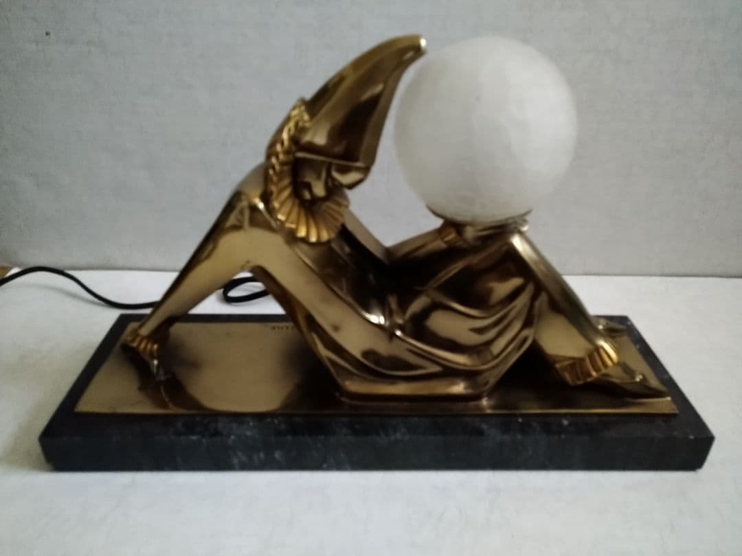 ア−ルデコのピエロランプ 　アンティーク・レプリカ