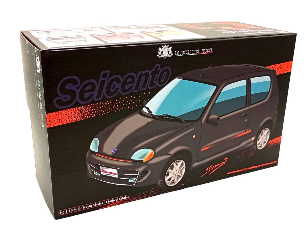 ラウドレーシング 1/18 フィアット セイチェント アバルト 1998 レッド
