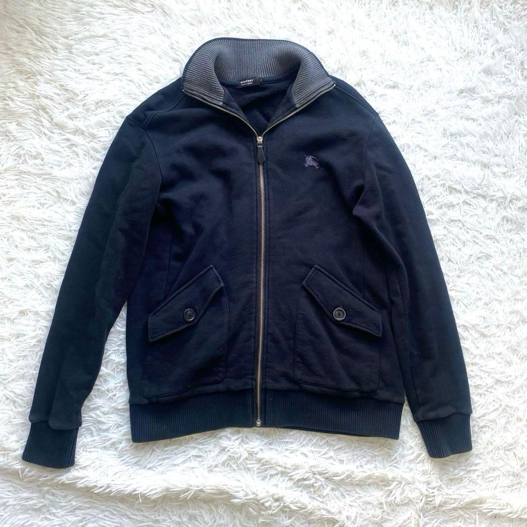 バーバリーブラックレーベル　スウェット　フルジップアップ　ジャケット　ホースロゴ