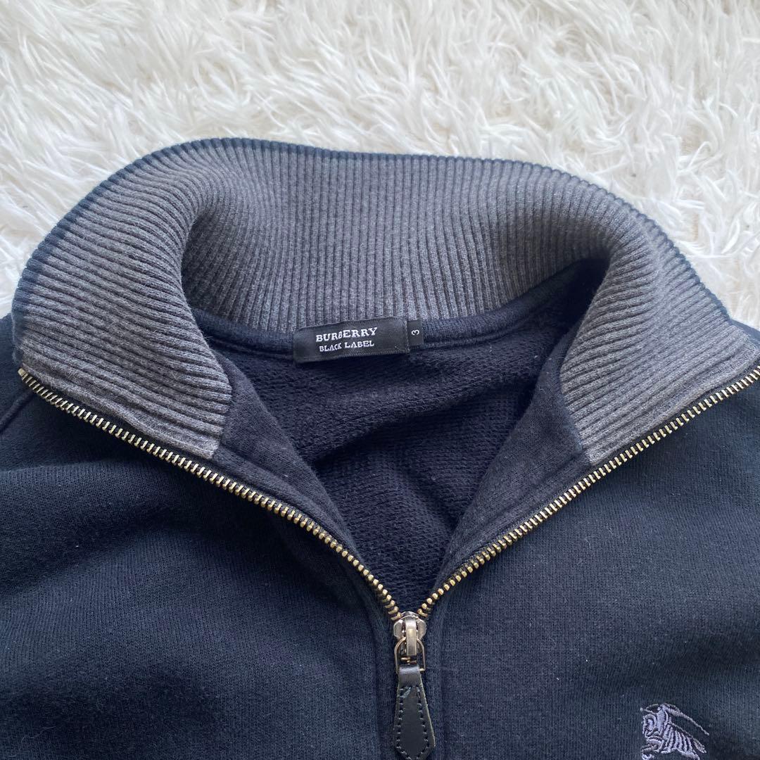 バーバリーブラックレーベル　スウェット　フルジップアップ　ジャケット　ホースロゴ