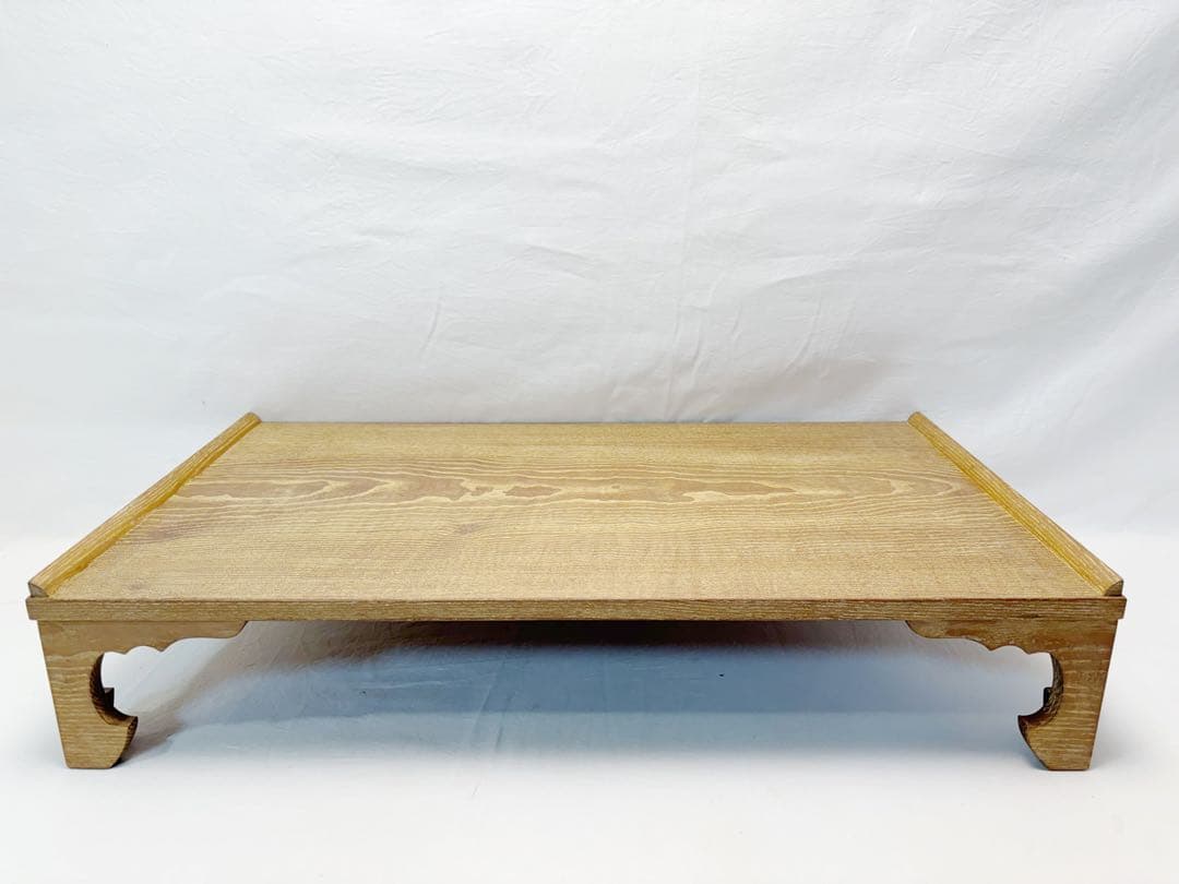 未使用 茶道具 桑 茶歌舞伎用 書道具 文台 平卓 七事式用 書道 文房具 紙箱