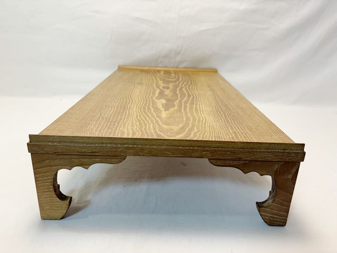 未使用 茶道具 桑 茶歌舞伎用 書道具 文台 平卓 七事式用 書道 文房具 紙箱