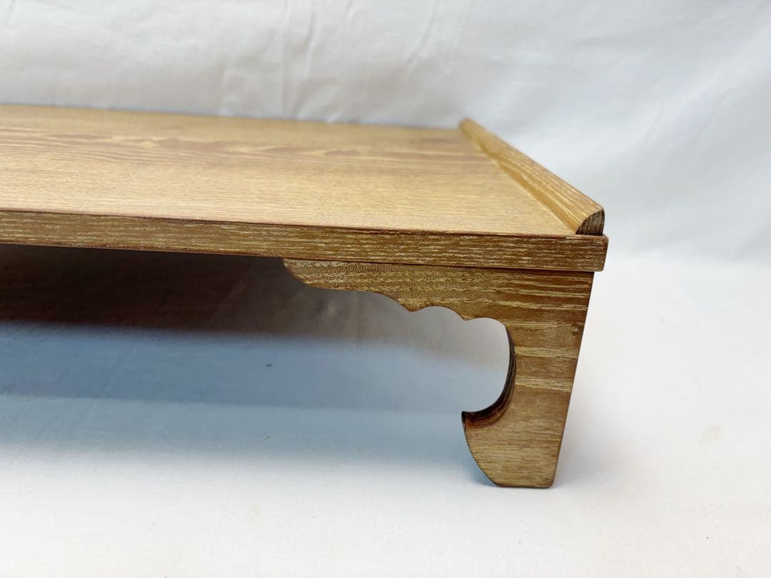 未使用 茶道具 桑 茶歌舞伎用 書道具 文台 平卓 七事式用 書道 文房具 紙箱