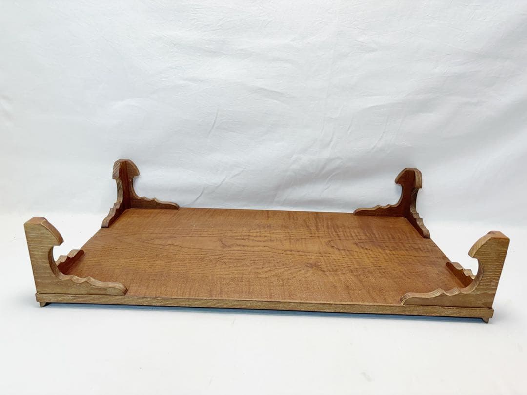 未使用 茶道具 桑 茶歌舞伎用 書道具 文台 平卓 七事式用 書道 文房具 紙箱