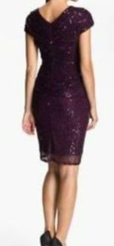 【未使用品♡美シルエット】タダシショージ　スパンコールカクテルドレス　S