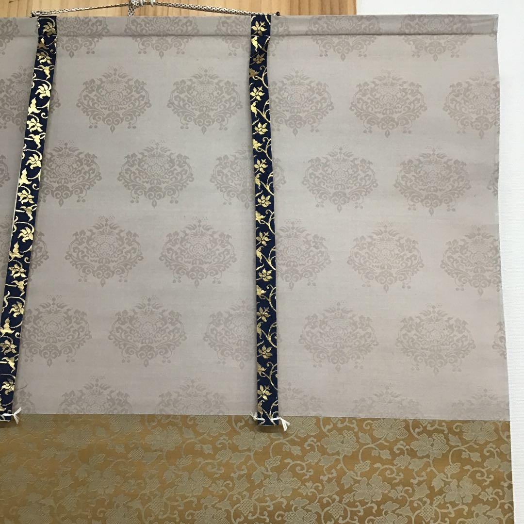 K掛軸　師家○○○　弟子惜光陰　臨済宗国泰寺　稲葉心田作　共箱紙箱　S181KJ