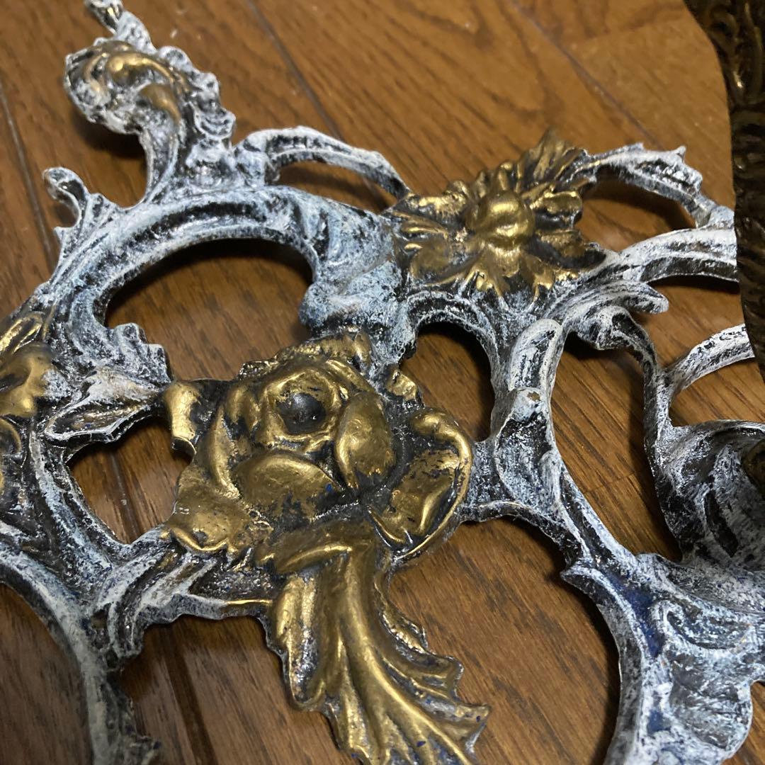 イタリア製　バロックスタイル 真鍮製コートハンガー 4フック