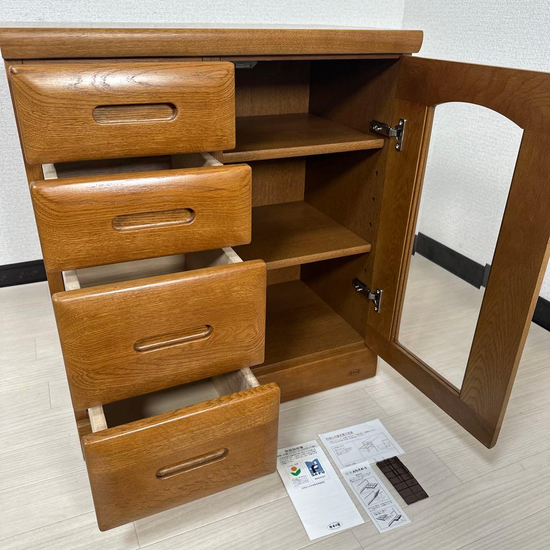 【展示品】浜本工芸 キャビネット リビングボード サイドボード 木製 ※i4※