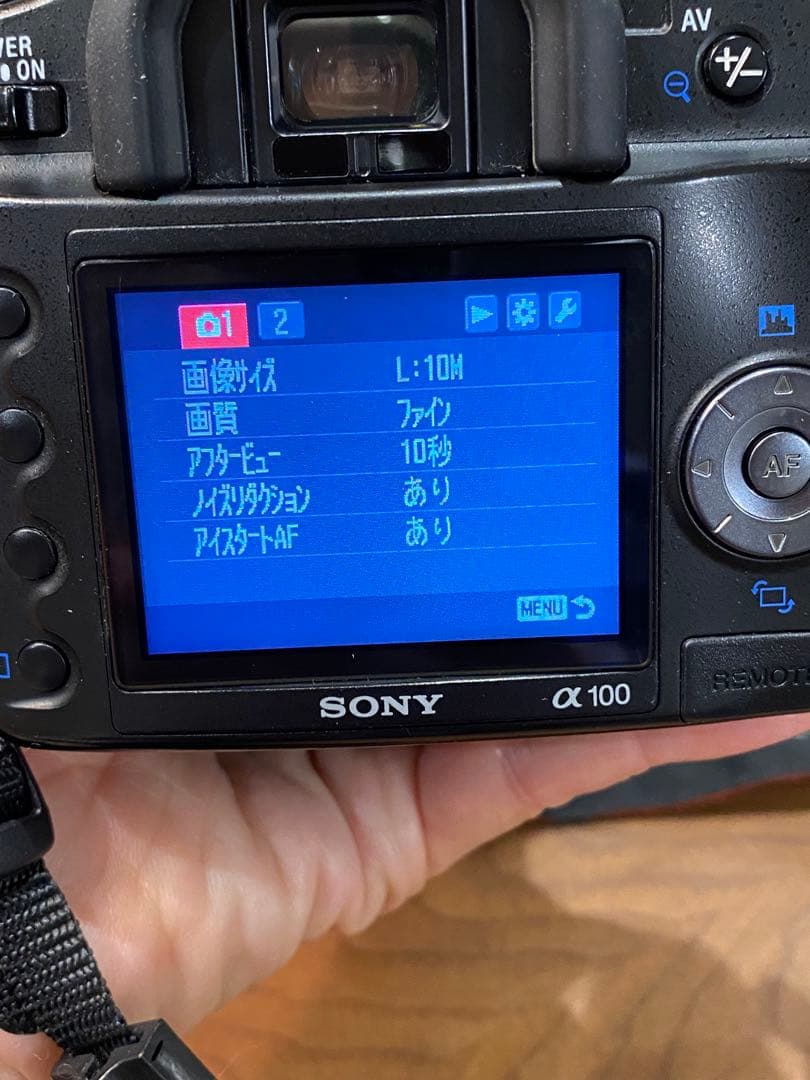 SONY α100 CCDデジタル一眼 75-300 28-80 2本動作品