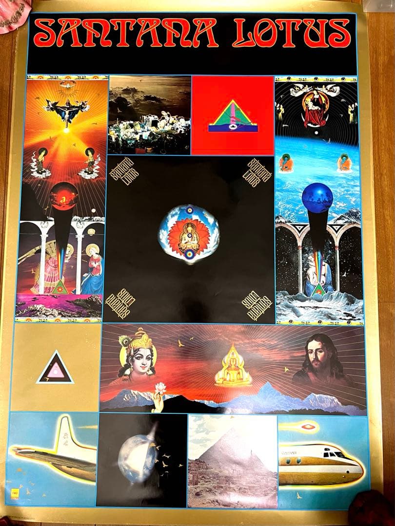 Santana Lotus ポスター 横尾忠則 サンタナ パンフ・カセット 付き
