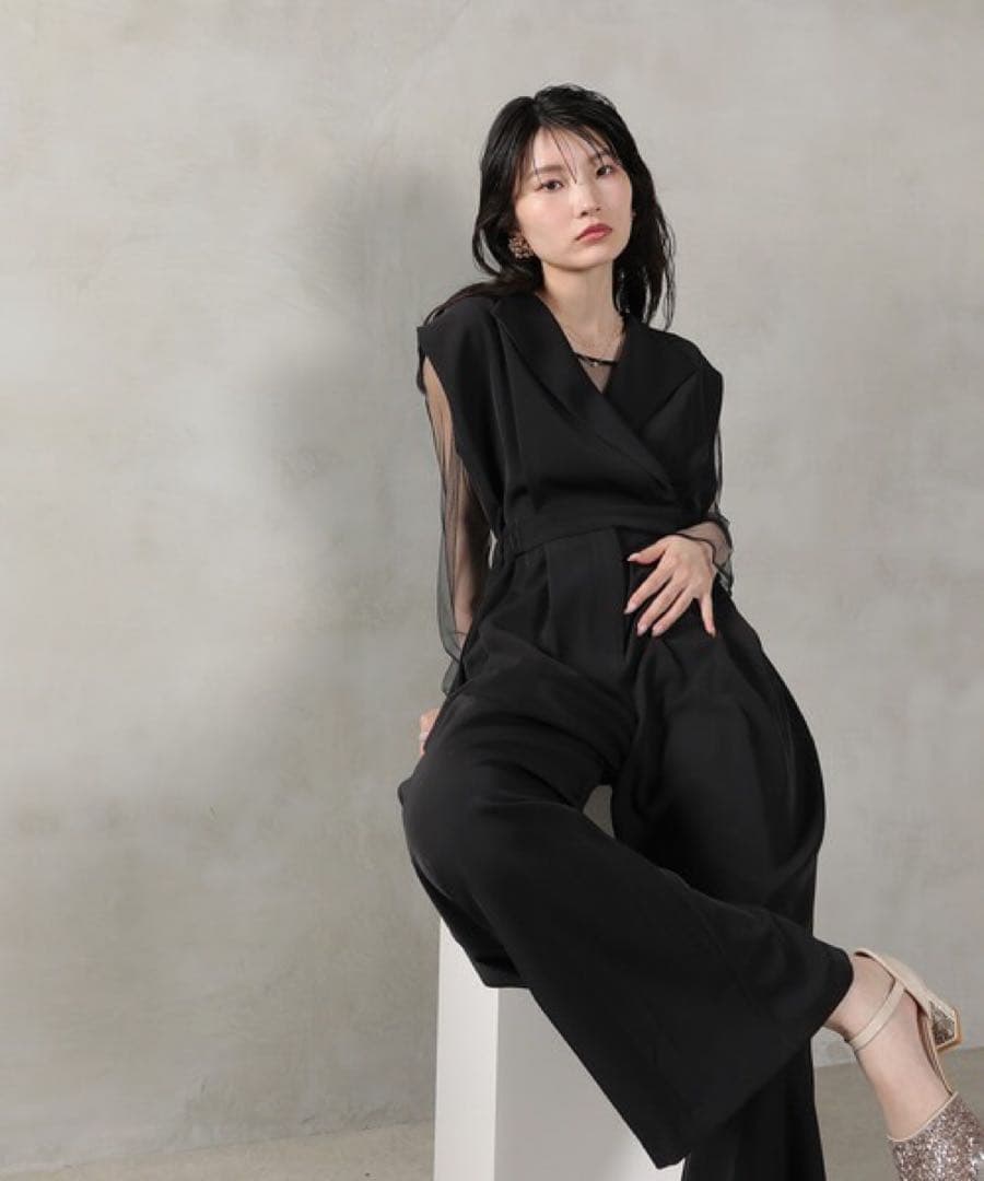 kana / niana セットアップ スタンドアウトカラーオールインパンツ　M