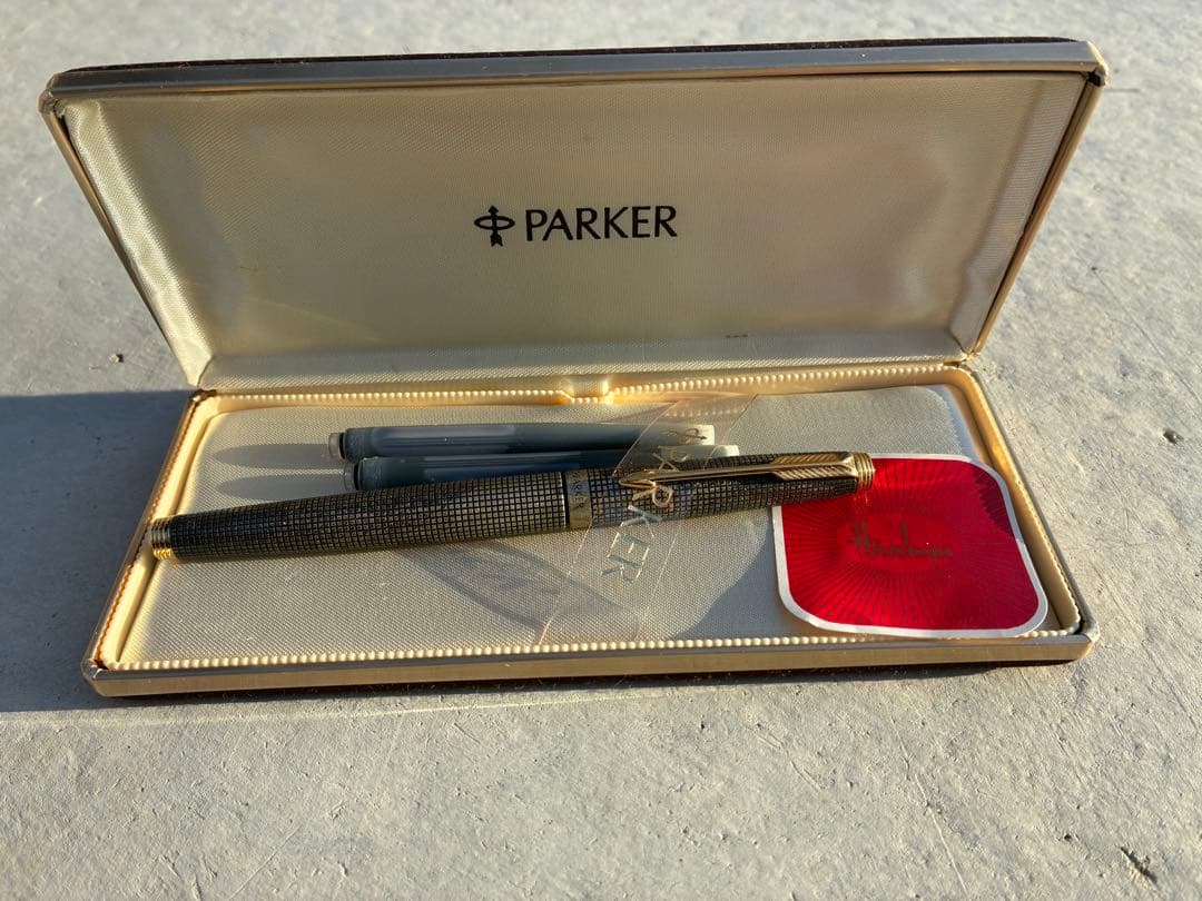 あ*き様 PARKER パーカー 万年筆 スターリングシルバー 14K ケース
