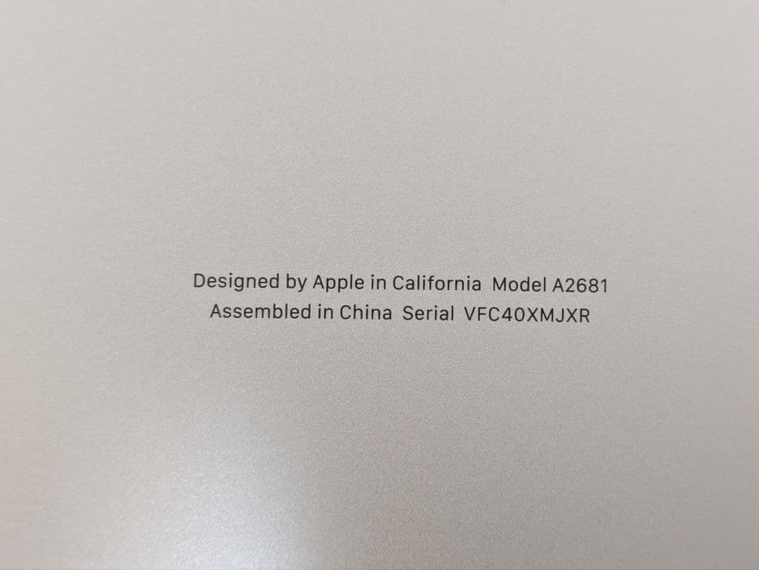 MacBookAir M2 13.6インチ スターライト 8GB/512GB