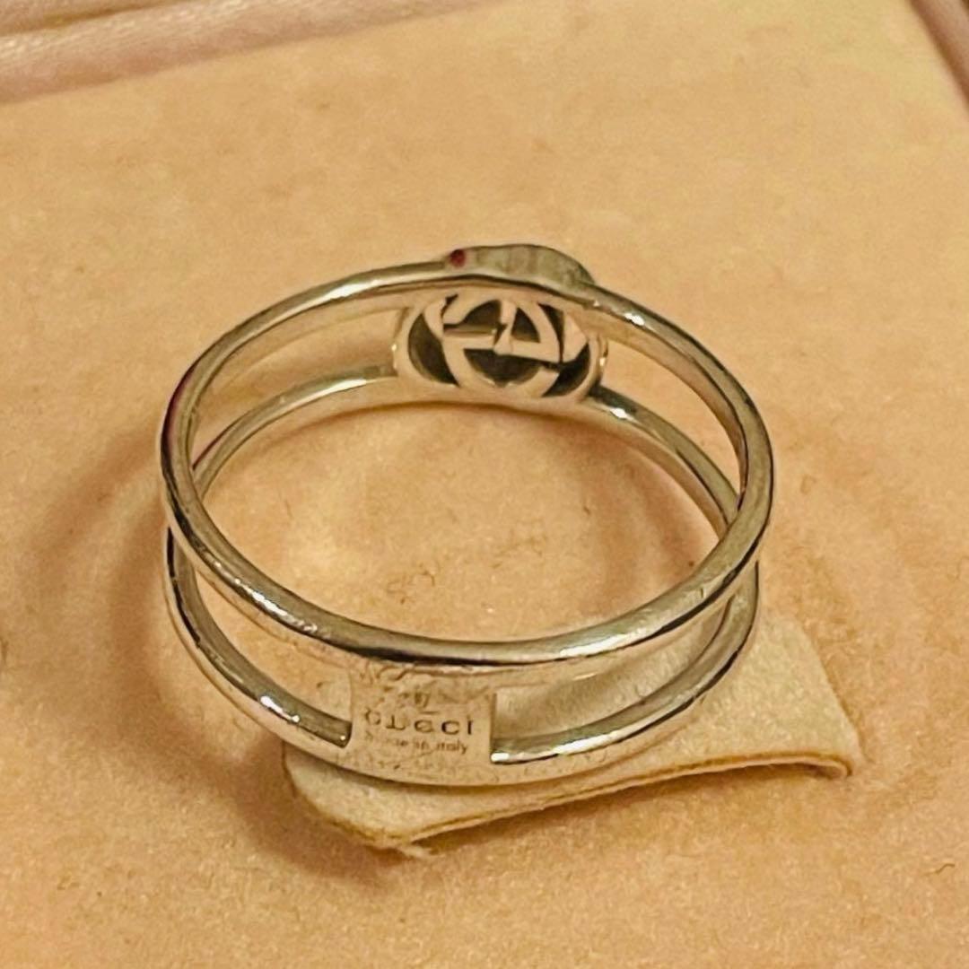 GUCCI リング 17号 インターロッキング GG リング 美品　ダブルG