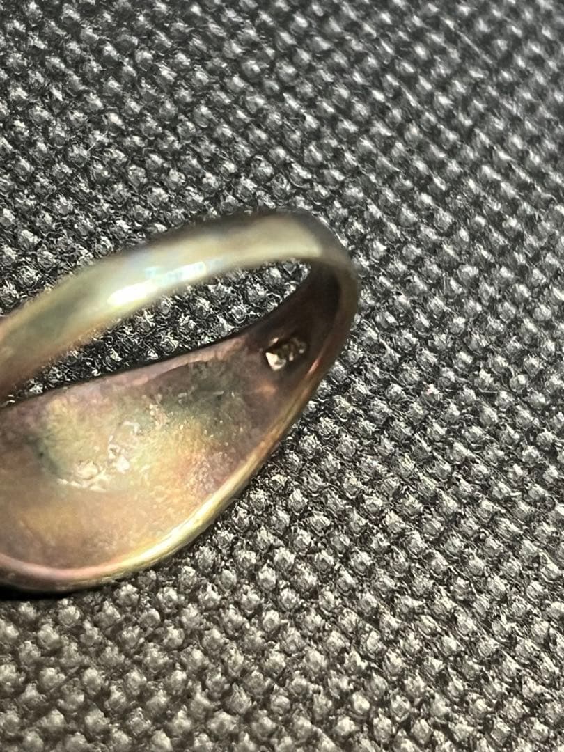 シルバー925 シンプルリング 卍モチーフ 彫金 21号 silver 約4g