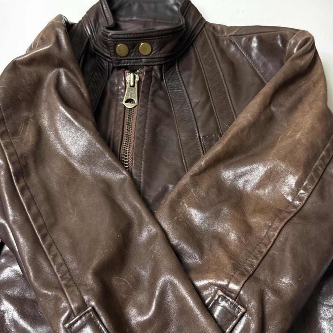 DSQUARED2ディースクエアード　レザーライダースジャケット イタリア製