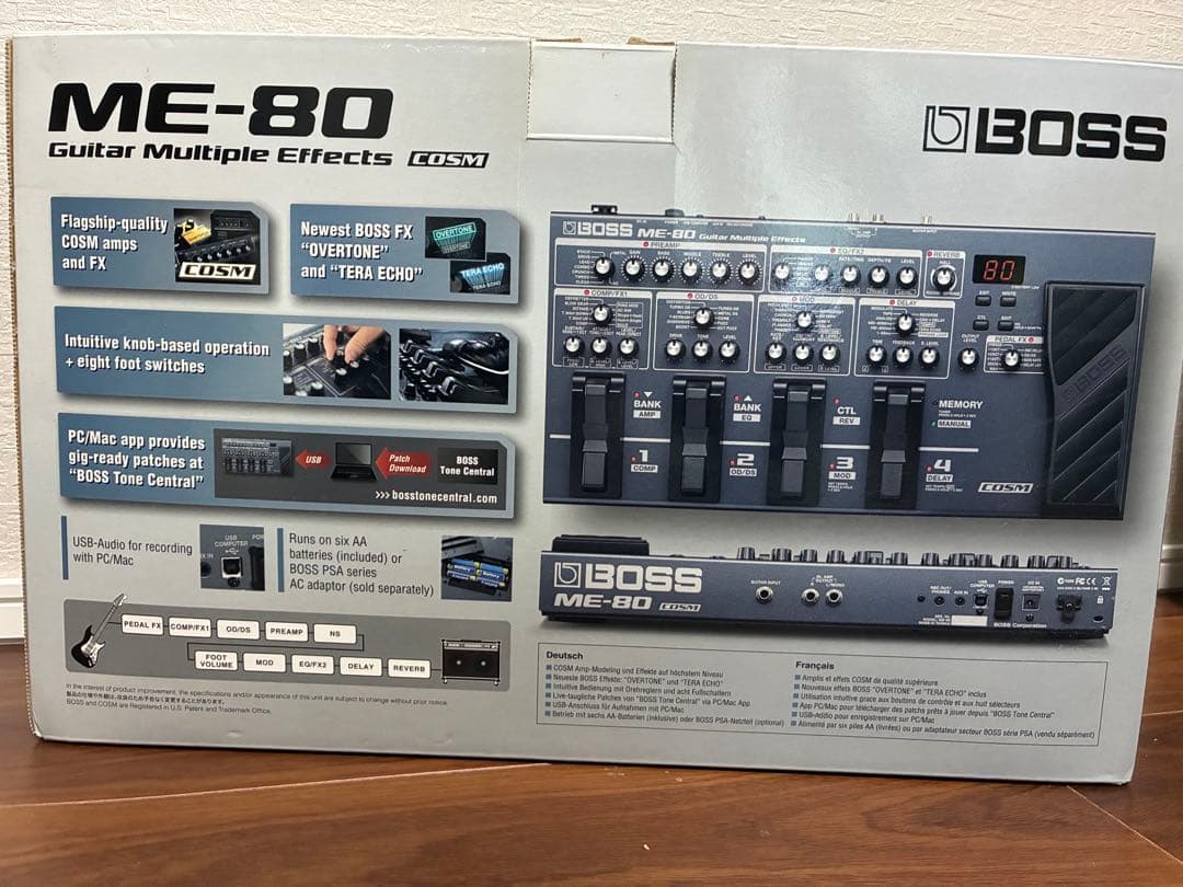 BOSS マルチエフェクター ME‑80（本体＋ACアダプタ ＋ ソフトケース）