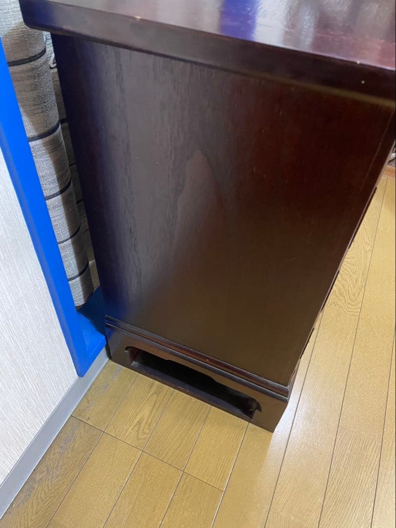 脚付アンティーク和箪笥4段 金具取手引き出しチェスト和モダン