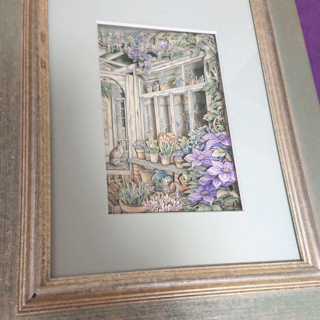 シャドーBOX 完成品  キムジャコブクレマチス