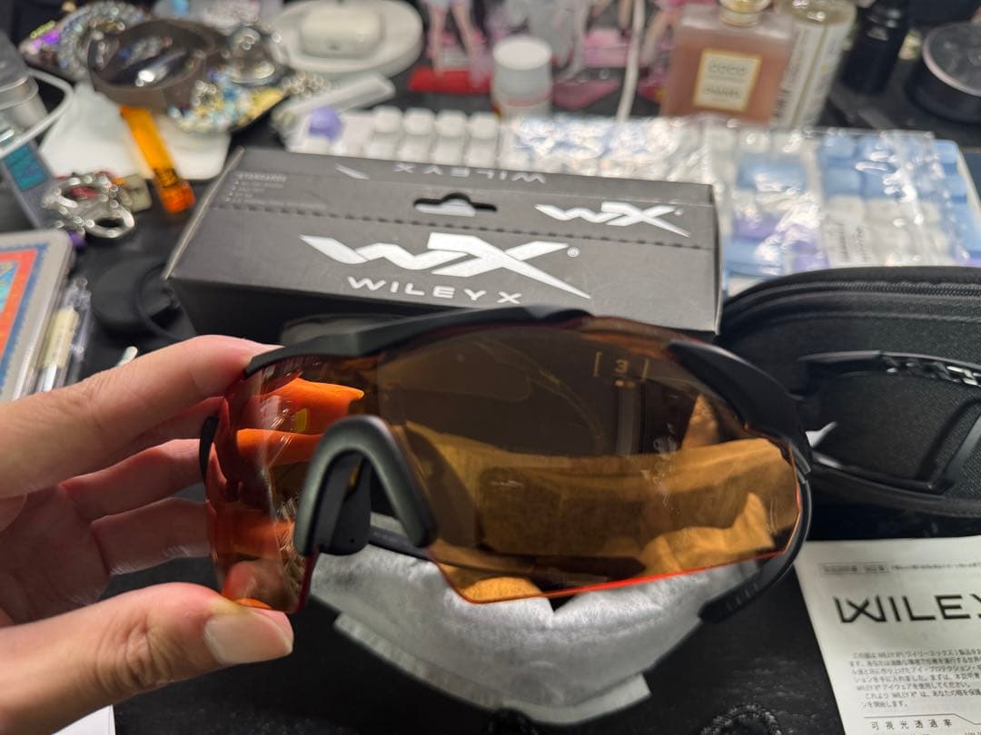 WILEY X WX VAPOR TL COMM BK 3レンズパッケージ