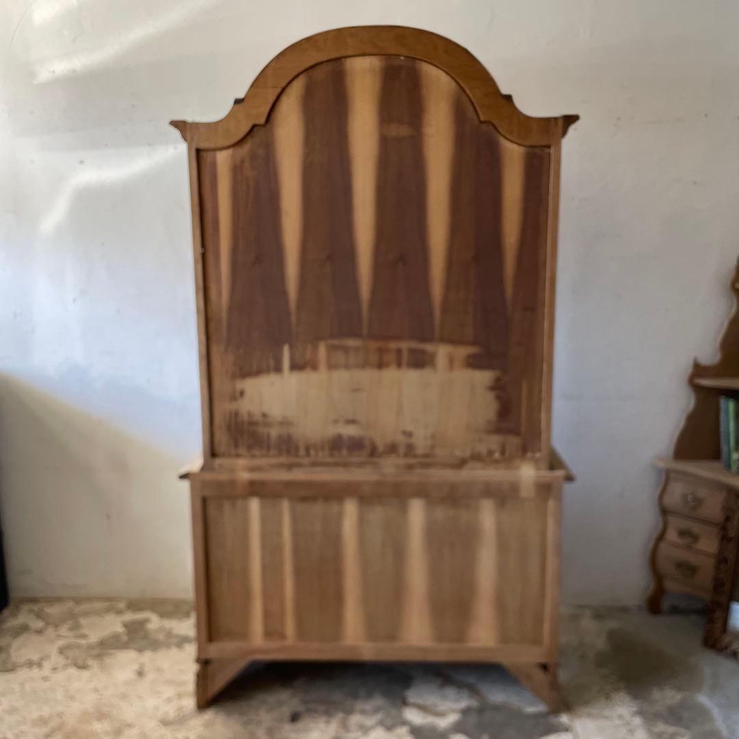 ビンテージ ガラス収納キャビネット ショーケース 食器棚