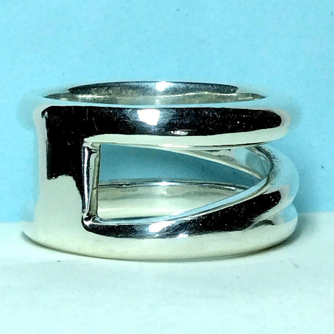 ティファニーダイアゴナルリング 13号　新品仕上げ　無傷未使用に近い