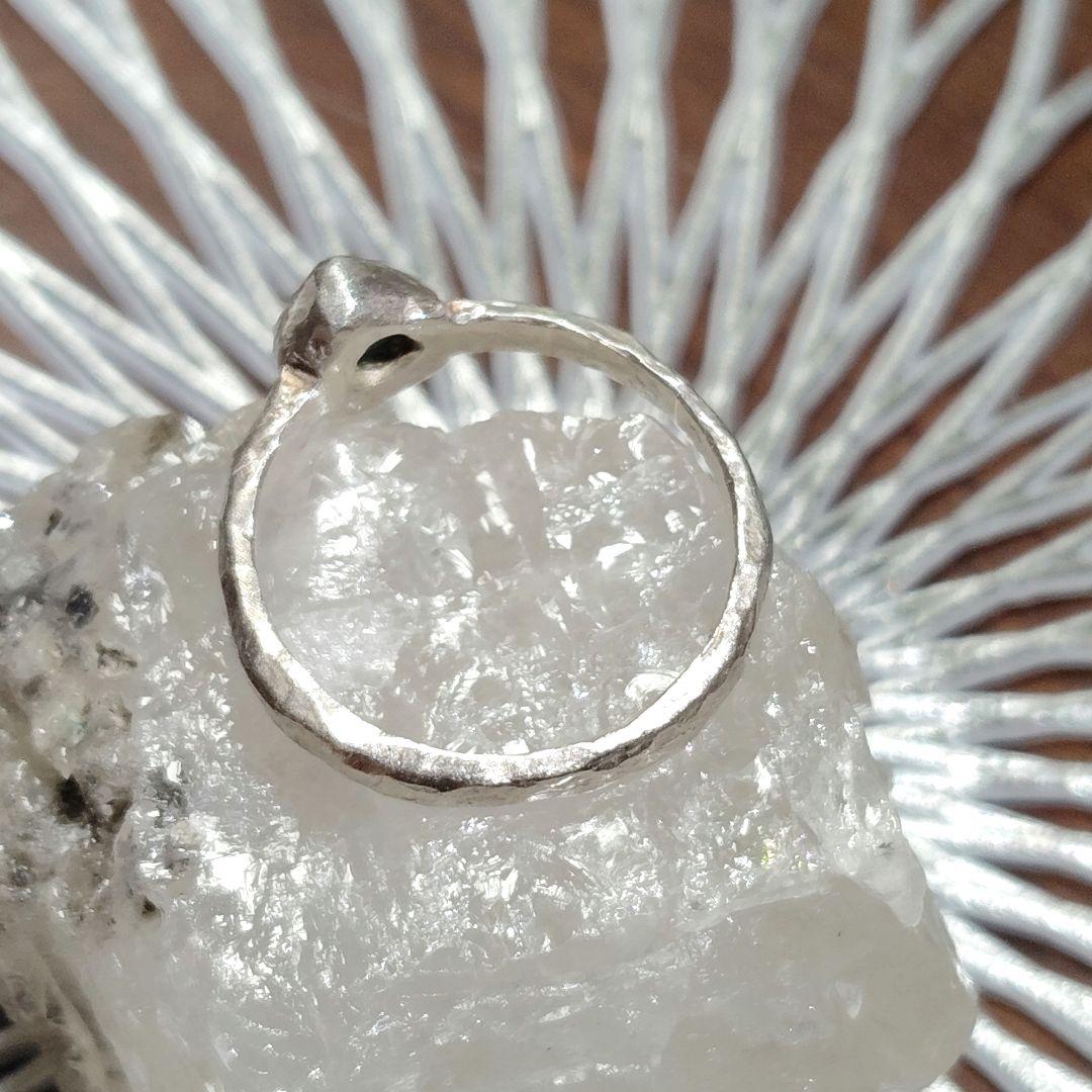 宝石質✨虹入り⭐︎ブルートルマリン✨シルバーリング トルマリン