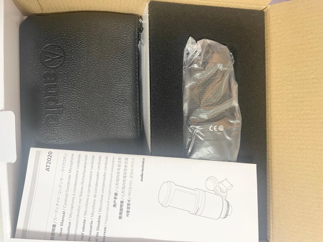 audio-technica AT2020 アームスタンド　ショックマウント付き