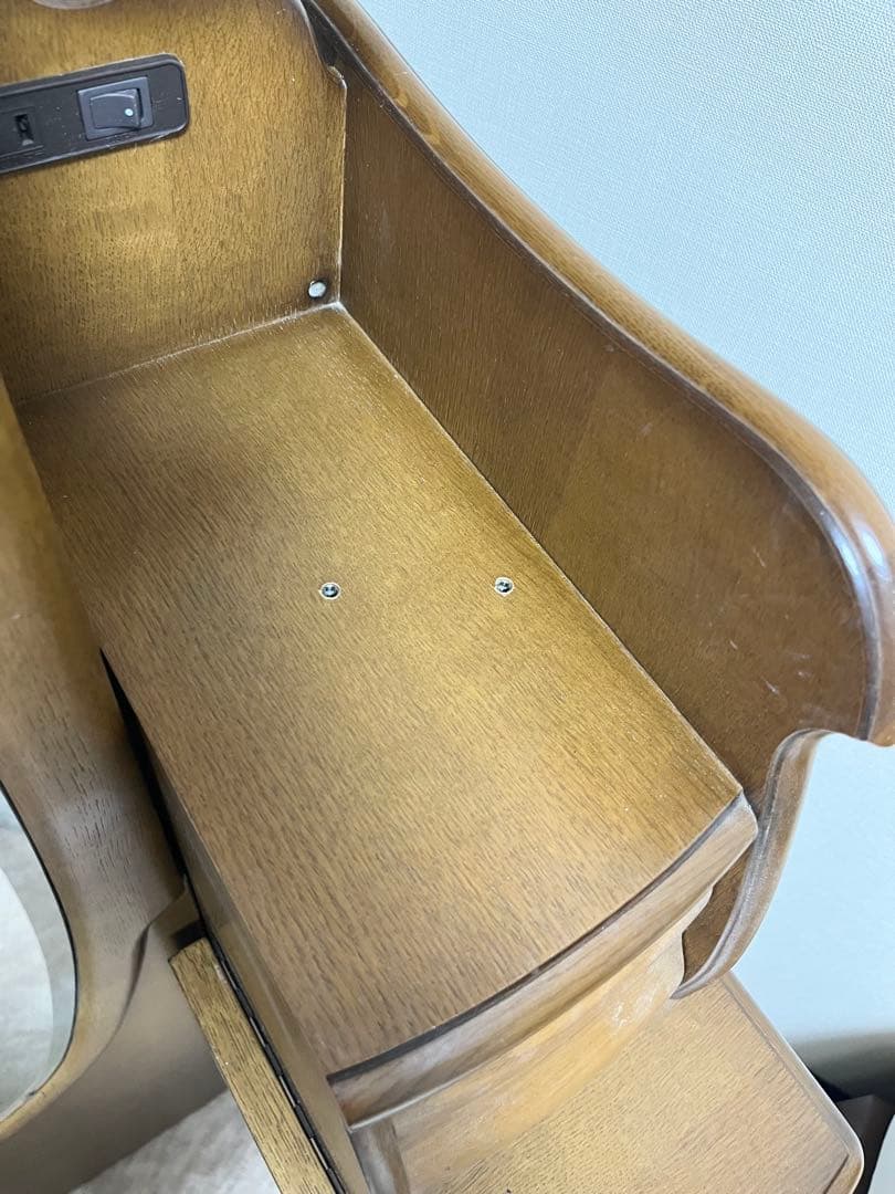 【１月８日出品終了】ドレッサー　鏡台 姿見　化粧台　ナラ材