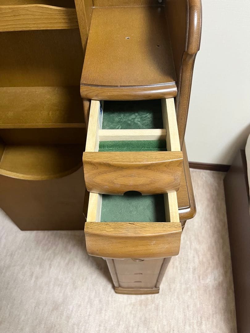 【１月８日出品終了】ドレッサー　鏡台 姿見　化粧台　ナラ材