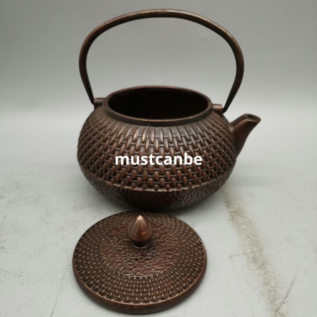 銅器 銅壺 提梁壺 茶壺 煎茶器 茶道具 工芸品 置物