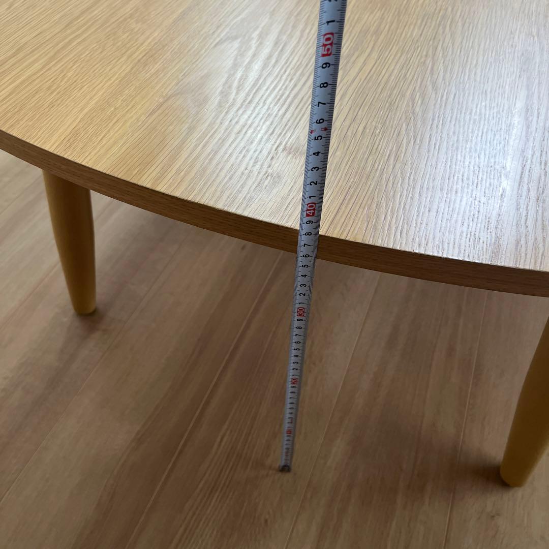 最終お値下げ　楕円　ローテーブル　ヒーター付き木目調こたつ 中型