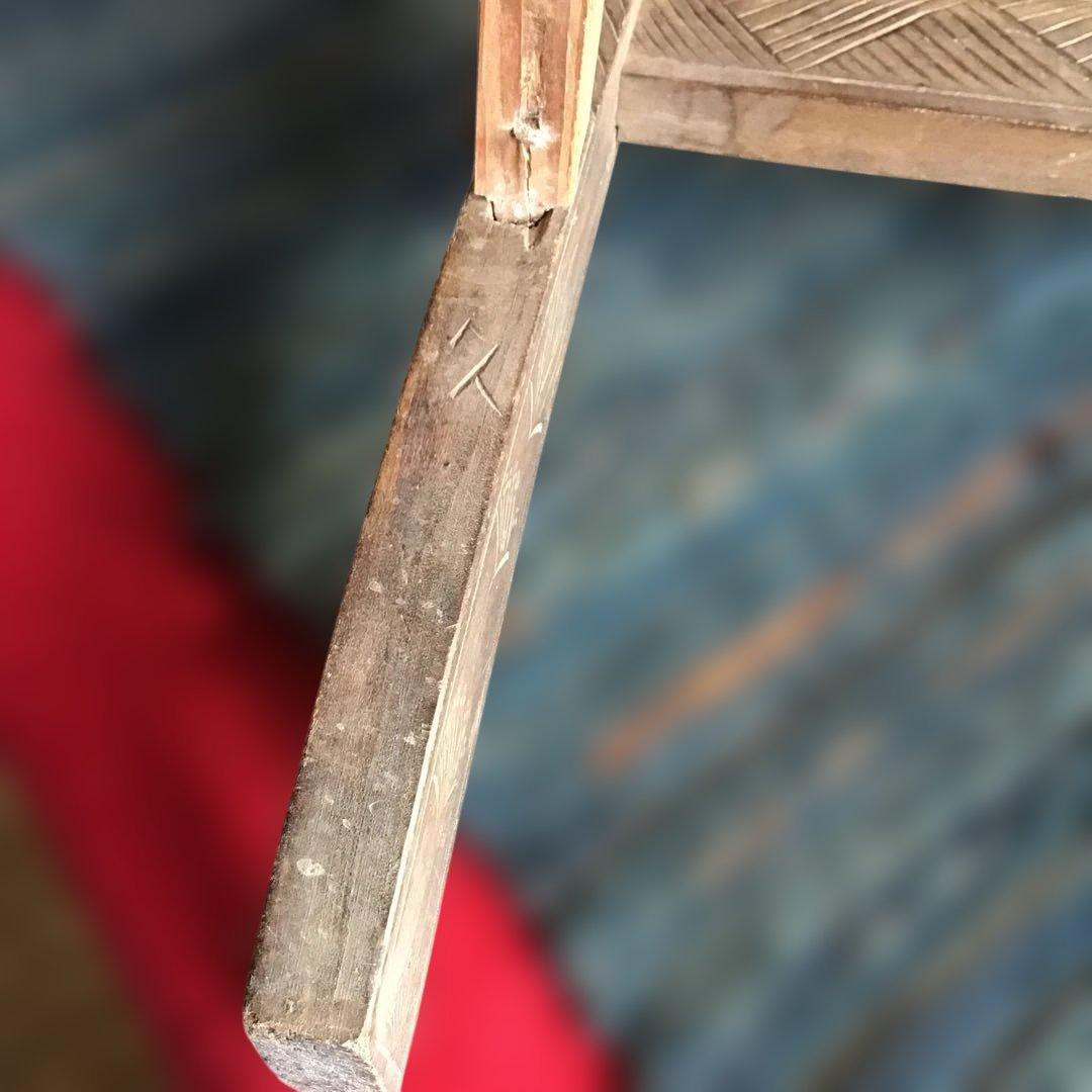 アンティーク軽井沢彫り　櫻　花台　収納　家具