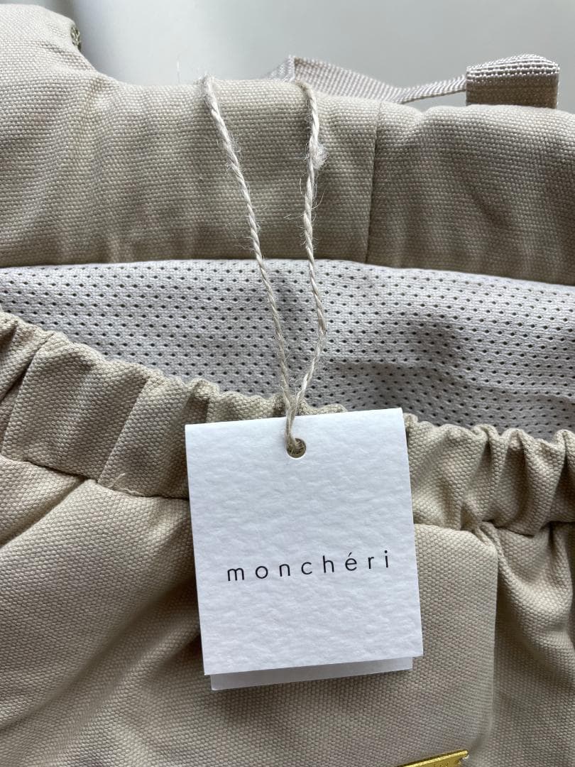 【未使用】moncheri　モンシェリ　巾着メッシュギャザーリュック　Sサイズ