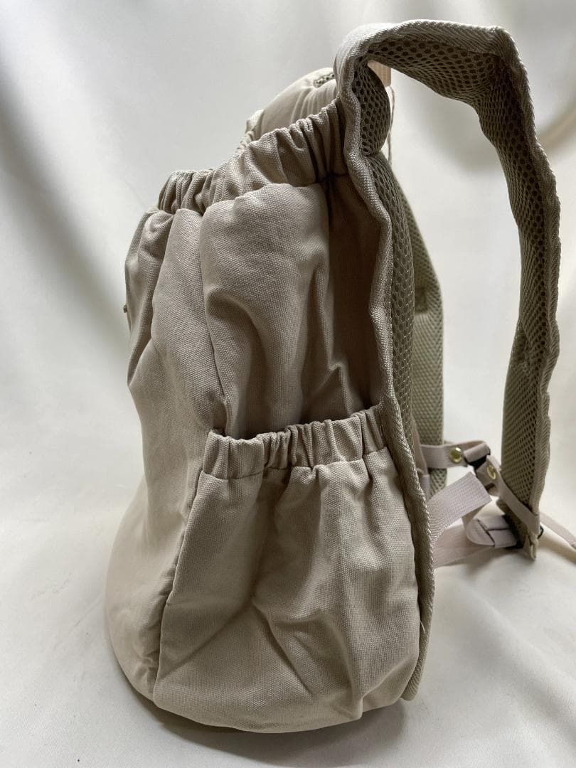 【未使用】moncheri　モンシェリ　巾着メッシュギャザーリュック　Sサイズ