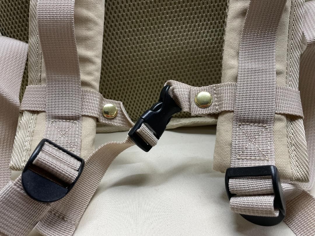 【未使用】moncheri　モンシェリ　巾着メッシュギャザーリュック　Sサイズ