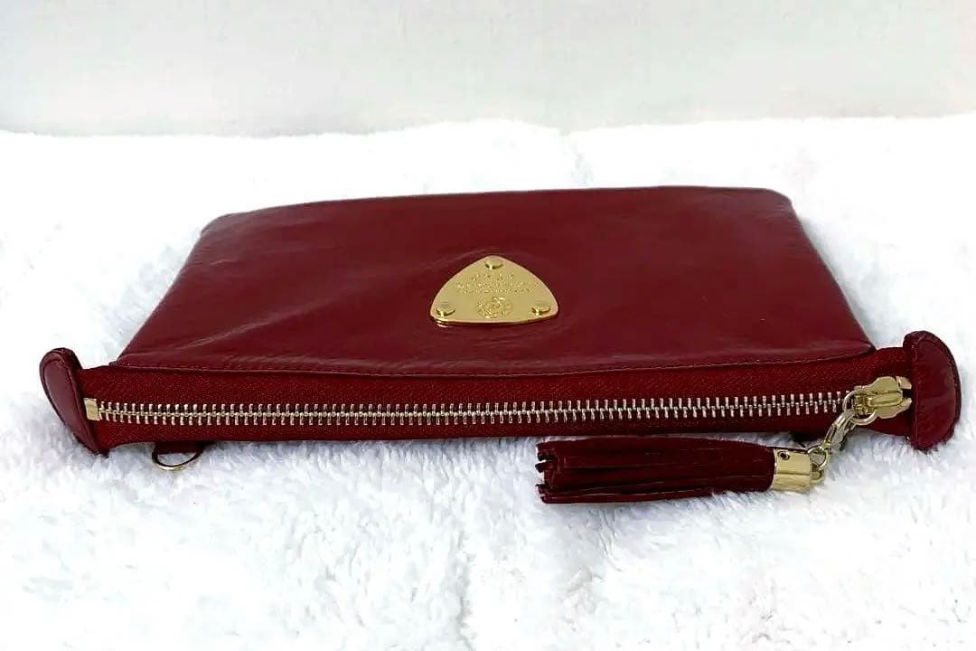 ATAO ブーブー お財布ポシェット ショルダーバッグ エナメル レッド 金