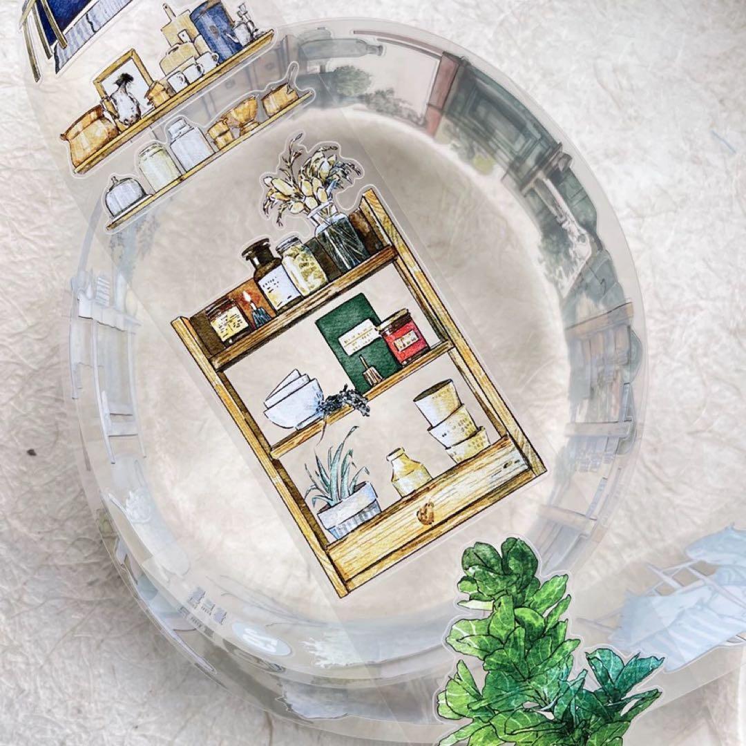 新品　DINGDING　29# 居　PET霧面型抜きタイプマスキングテープ10m