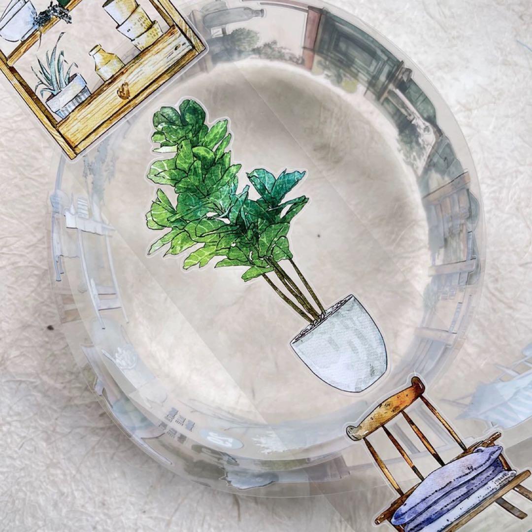 新品　DINGDING　29# 居　PET霧面型抜きタイプマスキングテープ10m