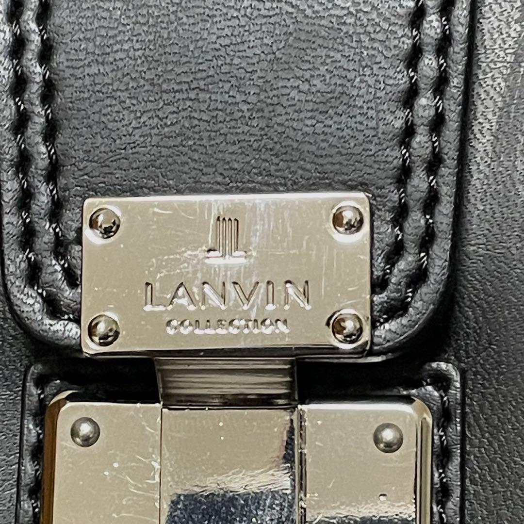 ランバンコレクション ビジネスバッグ 2way ダレスバッグ A4収納 本革 黒