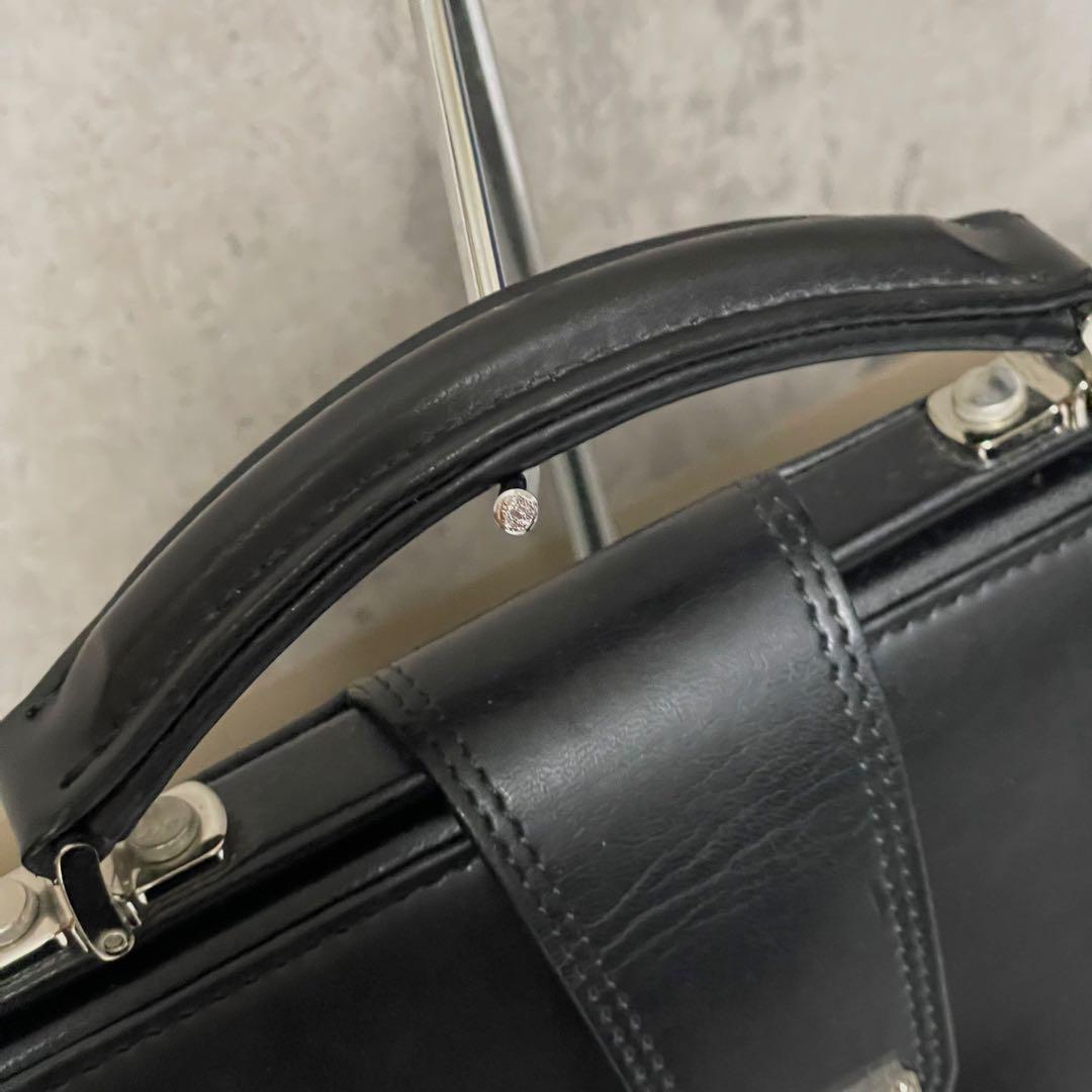 ランバンコレクション ビジネスバッグ 2way ダレスバッグ A4収納 本革 黒