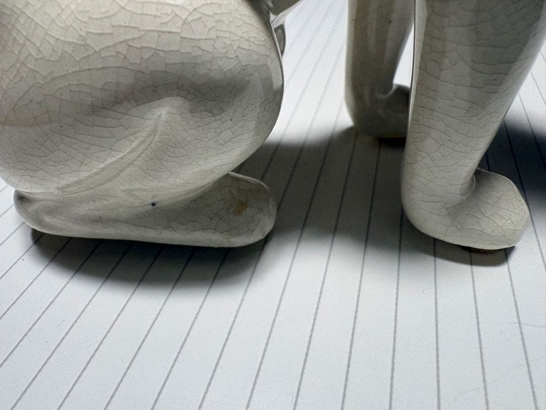 【希少】ビクター ニッパーくん 陶器 置物 Victor 昭和レトロ 犬