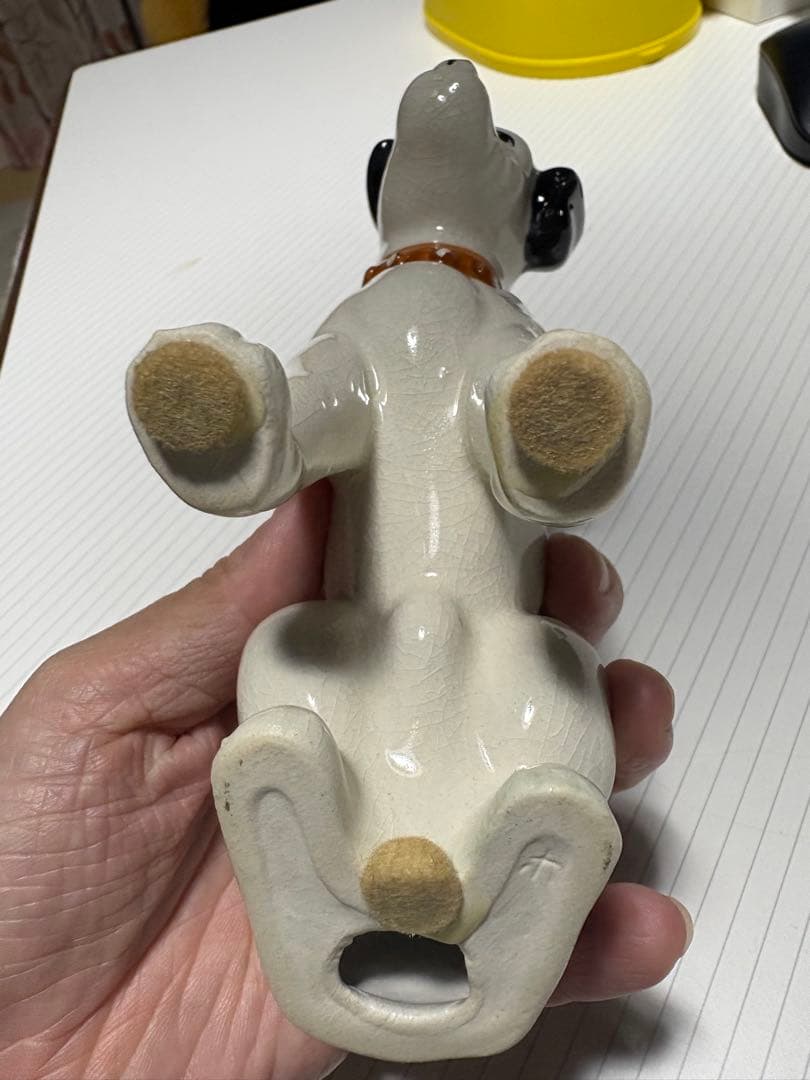 【希少】ビクター ニッパーくん 陶器 置物 Victor 昭和レトロ 犬