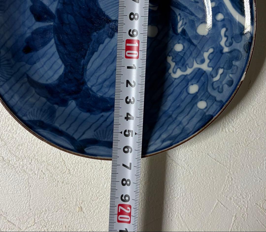 中国古玩　新渡 染付　皿　在銘　唐物 時代物 6枚セット　鯱鉾